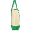 imageDALIX 22 Extra Large Zippered Shopping Tote Grocery Bag with Outer Pocket in Green