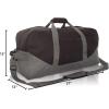 imageDALIX 25quot Big Adventure Large Gym Sports Duffle Bag Black Grey Navy Blue Red CamoBlackGray