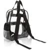 imageDALIX Clear Backpack Bags Smooth Plastic Transparent See Through Turtle GreenBlack