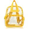 imageDALIX Clear Backpack Bags Smooth Plastic Transparent See Through Turtle GreenGold