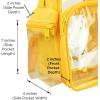 imageDALIX Clear Backpack Bags Smooth Plastic Transparent See Through Turtle GreenGold