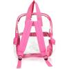 imageDALIX Clear Backpack Bags Smooth Plastic Transparent See Through Turtle GreenHot Pink