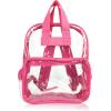 imageDALIX Clear Backpack Bags Smooth Plastic Transparent See Through Turtle GreenHot Pink
