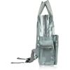 imageDALIX Clear Backpack Bags Smooth Plastic Transparent See Through Turtle GreenLight Gray
