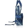imageDALIX Clear Backpack Bags Smooth Plastic Transparent See Through Turtle GreenNavy Blue