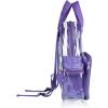 imageDALIX Clear Backpack Bags Smooth Plastic Transparent See Through Turtle GreenPurple