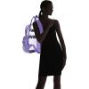 imageDALIX Clear Backpack Bags Smooth Plastic Transparent See Through Turtle GreenPurple