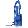imageDALIX Clear Backpack Bags Smooth Plastic Transparent See Through Turtle GreenRoyal Blue