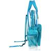 imageDALIX Clear Backpack Bags Smooth Plastic Transparent See Through Turtle GreenTeal