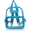 imageDALIX Clear Backpack Bags Smooth Plastic Transparent See Through Turtle GreenTeal