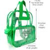 imageDALIX Clear Backpack Bags Smooth Plastic Transparent See Through Turtle GreenTurtle Green