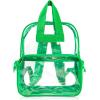 imageDALIX Clear Backpack Bags Smooth Plastic Transparent See Through Turtle GreenTurtle Green