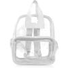 imageDALIX Clear Backpack Bags Smooth Plastic Transparent See Through Turtle GreenWhite