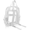imageDALIX Clear Backpack Bags Smooth Plastic Transparent See Through Turtle GreenWhite
