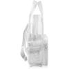 imageDALIX Clear Backpack Bags Smooth Plastic Transparent See Through Turtle GreenWhite