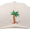 imageDALIX Palm Tree Embroidered Dad Cap Cotton Baseball Cap WomenBeige