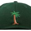 imageDALIX Palm Tree Embroidered Dad Cap Cotton Baseball Cap WomenDark Green