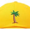imageDALIX Palm Tree Embroidered Dad Cap Cotton Baseball Cap WomenGold