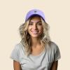 imageDALIX Palm Tree Embroidered Dad Cap Cotton Baseball Cap WomenLavender