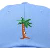 imageDALIX Palm Tree Embroidered Dad Cap Cotton Baseball Cap WomenLight Blue