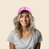 imageDALIX Palm Tree Embroidered Dad Cap Cotton Baseball Cap WomenLight Pink