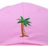 imageDALIX Palm Tree Embroidered Dad Cap Cotton Baseball Cap WomenLight Pink
