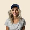 imageDALIX Palm Tree Embroidered Dad Cap Cotton Baseball Cap WomenNavy Blue