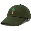 imageDALIX Palm Tree Embroidered Dad Cap Cotton Baseball Cap WomenOlive