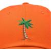 imageDALIX Palm Tree Embroidered Dad Cap Cotton Baseball Cap WomenOrange