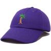 imageDALIX Palm Tree Embroidered Dad Cap Cotton Baseball Cap WomenPurple