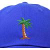 imageDALIX Palm Tree Embroidered Dad Cap Cotton Baseball Cap WomenRoyal Blue