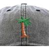imageDALIX Palm Tree Embroidered Dad Cap Cotton Baseball Cap WomenWashed Black
