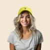 imageDALIX Palm Tree Embroidered Dad Cap Cotton Baseball Cap WomenYellow