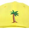 imageDALIX Palm Tree Embroidered Dad Cap Cotton Baseball Cap WomenYellow