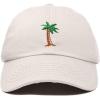 imageDALIX Palm Tree Embroidered Dad Cap Cotton Baseball Cap WomenBeige