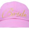 imageDALIX Bachelorette Party Bride Hats Tribe Squad Baseball Cotton CapsLight Pink