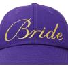 imageDALIX Bachelorette Party Bride Hats Tribe Squad Baseball Cotton CapsPurple