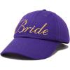imageDALIX Bachelorette Party Bride Hats Tribe Squad Baseball Cotton CapsPurple