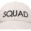 imageDALIX Bachelorette Party Bride Hats Tribe Squad Baseball Cotton CapsSquadbeige Black