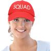 imageDALIX Bachelorette Party Bride Hats Tribe Squad Baseball Cotton CapsSquadred