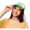 imageDALIX Embroidered Blessed Trucker Cap Hat WomenKelly White