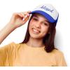 imageDALIX Embroidered Blessed Trucker Cap Hat WomenRoyal White