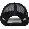 imageDALIX Pizza Slice Embroidered Mesh Trucker HatBlack White
