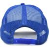 imageDALIX Pizza Slice Embroidered Mesh Trucker HatRoyal White