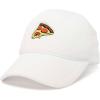imageDALIX Pizza Slice Embroidered Mesh Trucker HatWhite