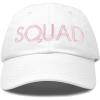 imageDALIX Bachelorette Party Bride Hats Tribe Squad Baseball Cotton CapsSquadwhite Light Pink