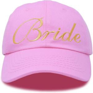 imageDALIX Bachelorette Party Bride Hats Tribe Squad Baseball Cotton CapsLight Pink