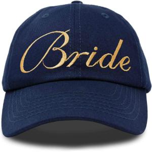 imageDALIX Bachelorette Party Bride Hats Tribe Squad Baseball Cotton CapsNavy Blue