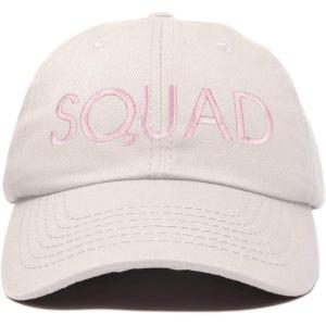 imageDALIX Bachelorette Party Bride Hats Tribe Squad Baseball Cotton CapsSquadbeige Light Pink