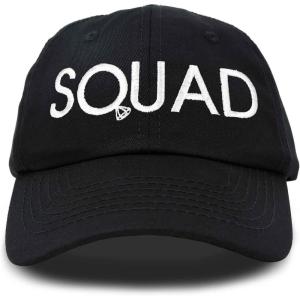 imageDALIX Bachelorette Party Bride Hats Tribe Squad Baseball Cotton CapsSquadblack
